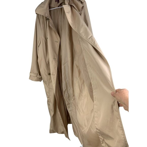 Jessica London Beige Double-Breast Trench Coat Plus Size 24 Womens  RO10238 EUC - Picture 5 of 9